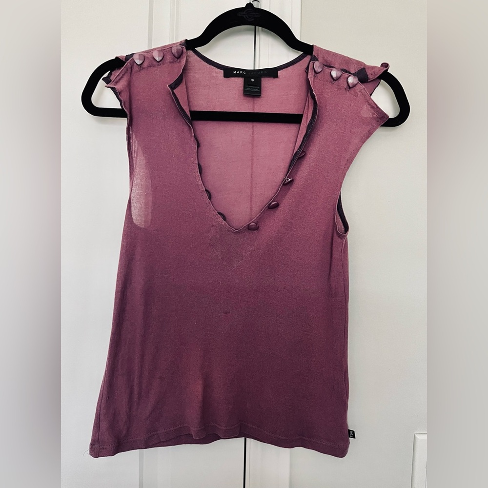 Marc Jacobs top with heart buttons